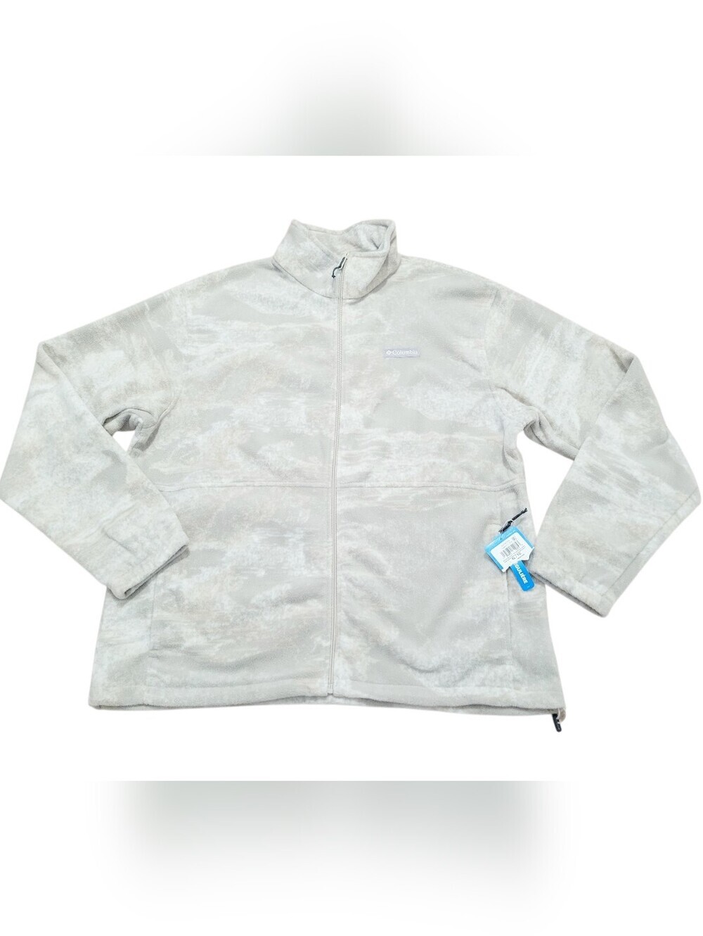 Columbia Granite Mountain Printed Fleece Jacket XL Full Zip Gray Camo NWT Unisex - Picture 2 of 14